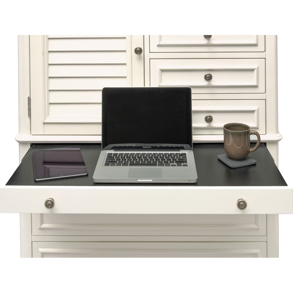 charleston white chest   