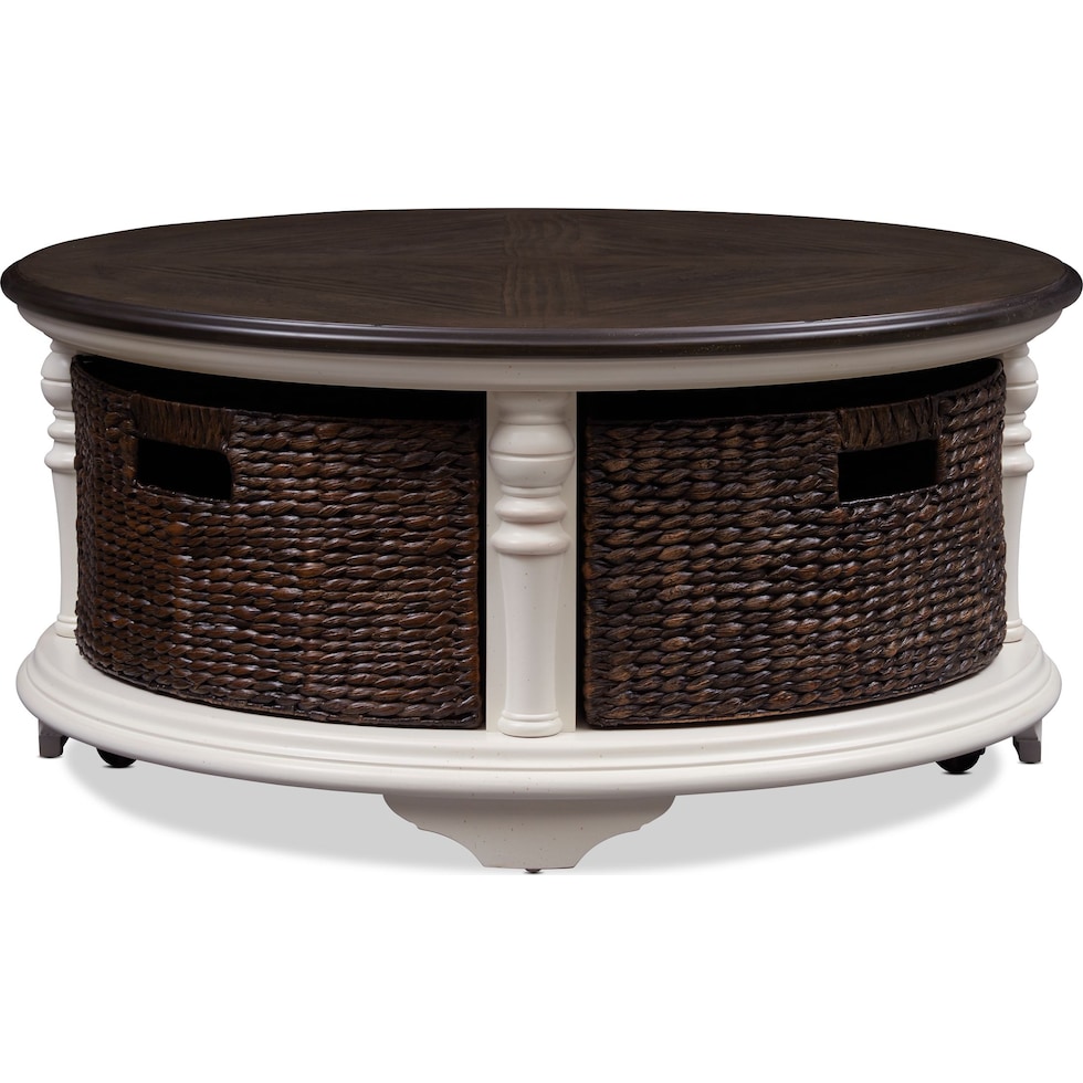 charleston white coffee table   