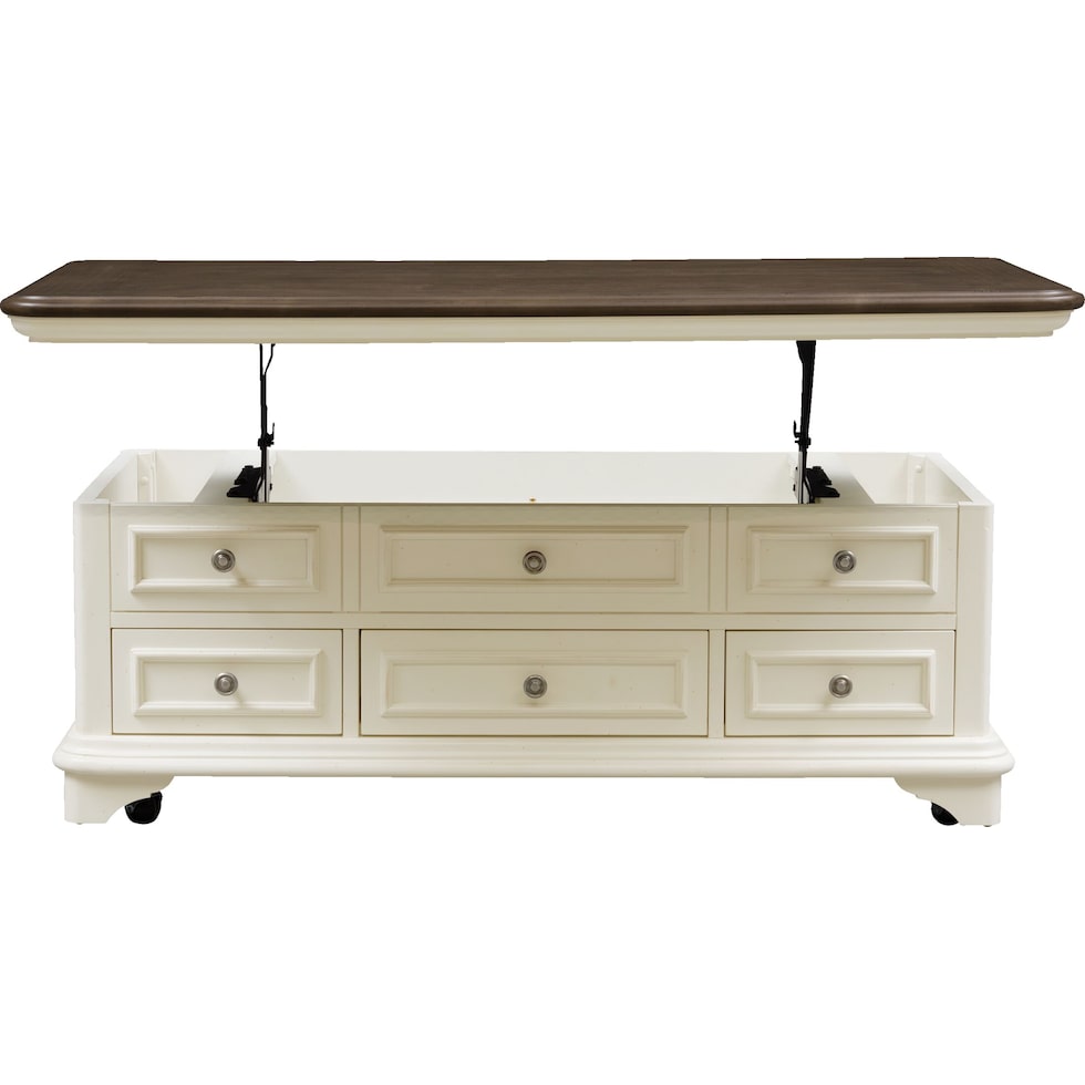 charleston white coffee table   