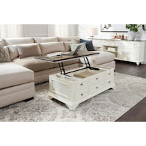 charleston white coffee table   