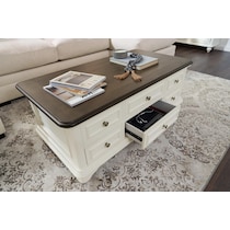 charleston white coffee table   