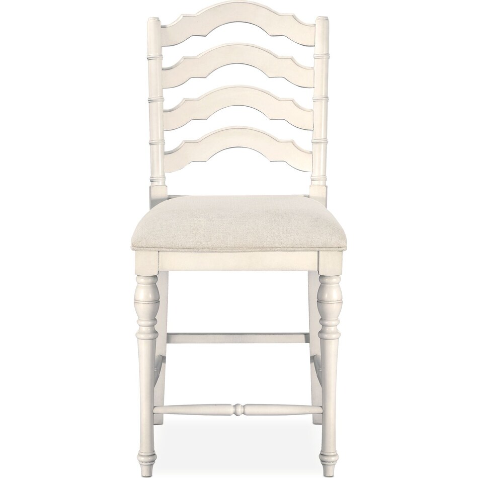 charleston white counter height stool   
