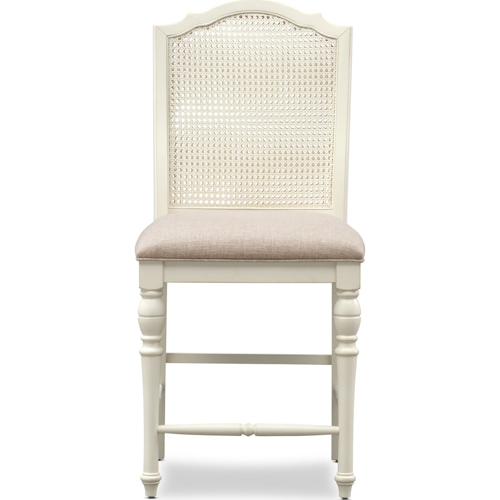 charleston white counter height stool   