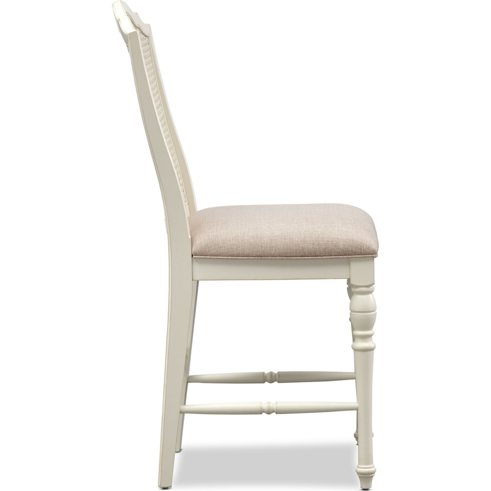 charleston white counter height stool   