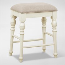 charleston white counter height stool   