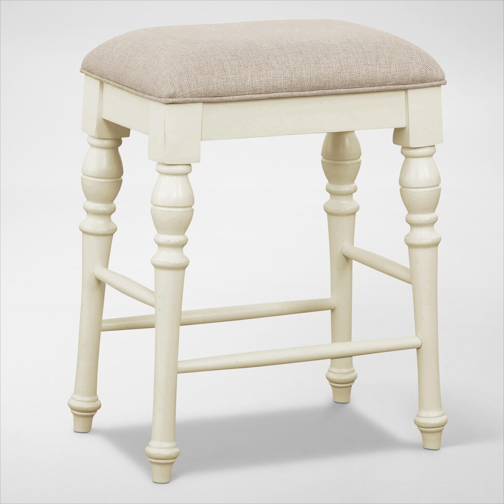 charleston white counter height stool   