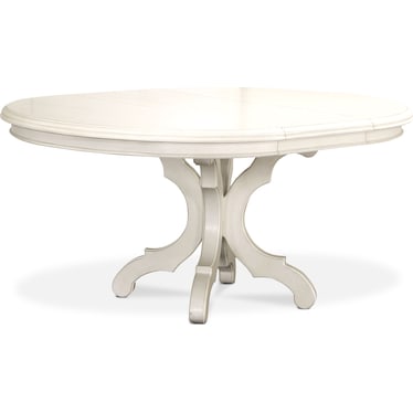 Charleston Round Dining Table - White