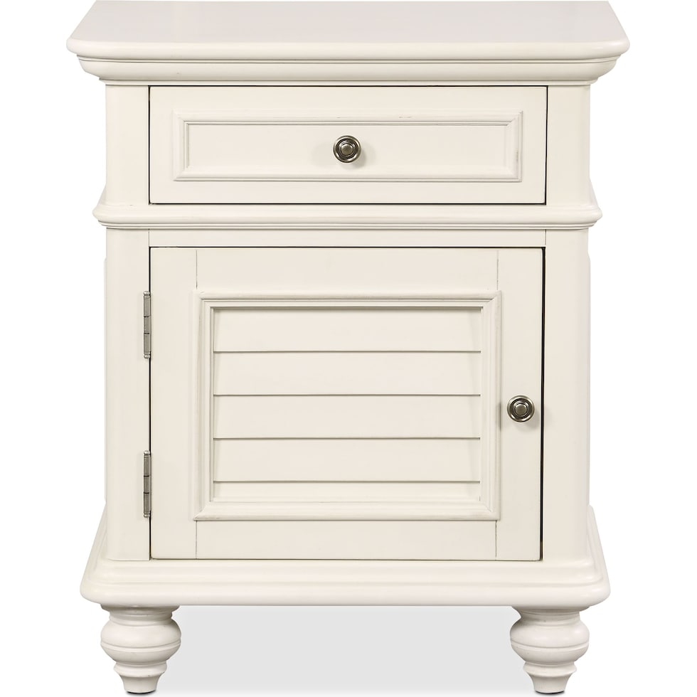 charleston white nightstand   