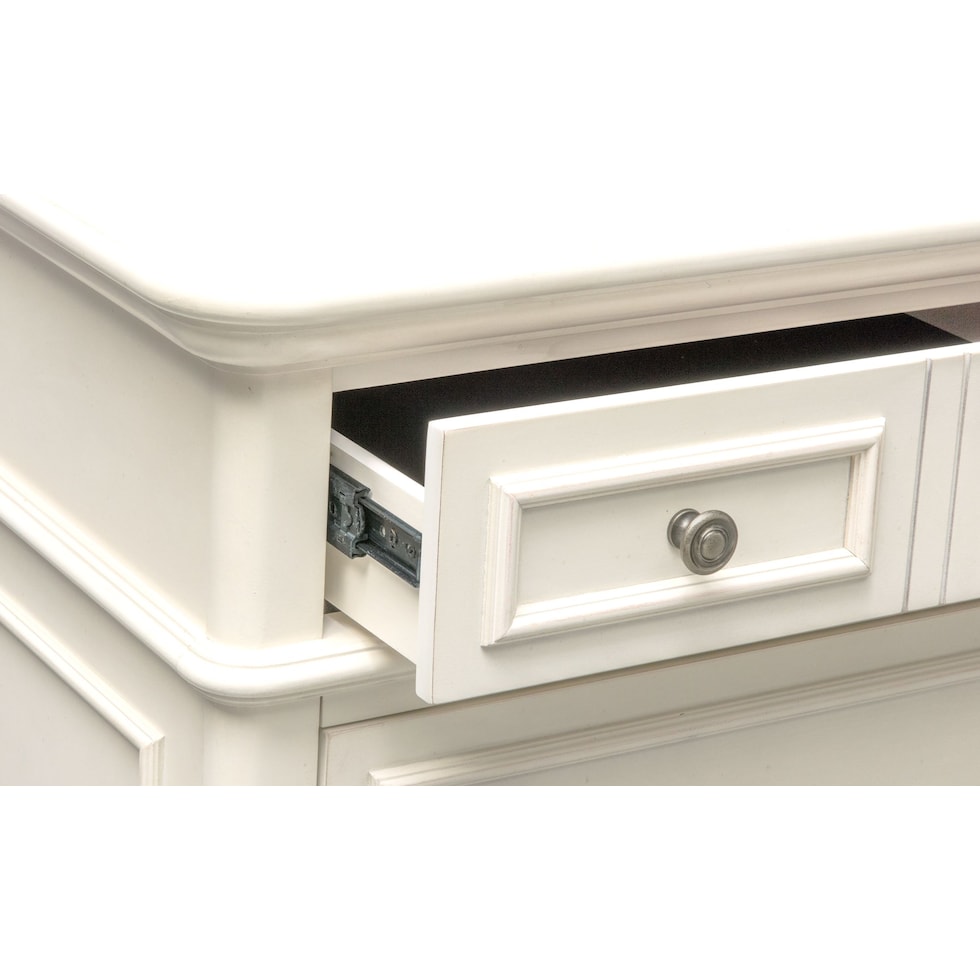 charleston white nightstand   