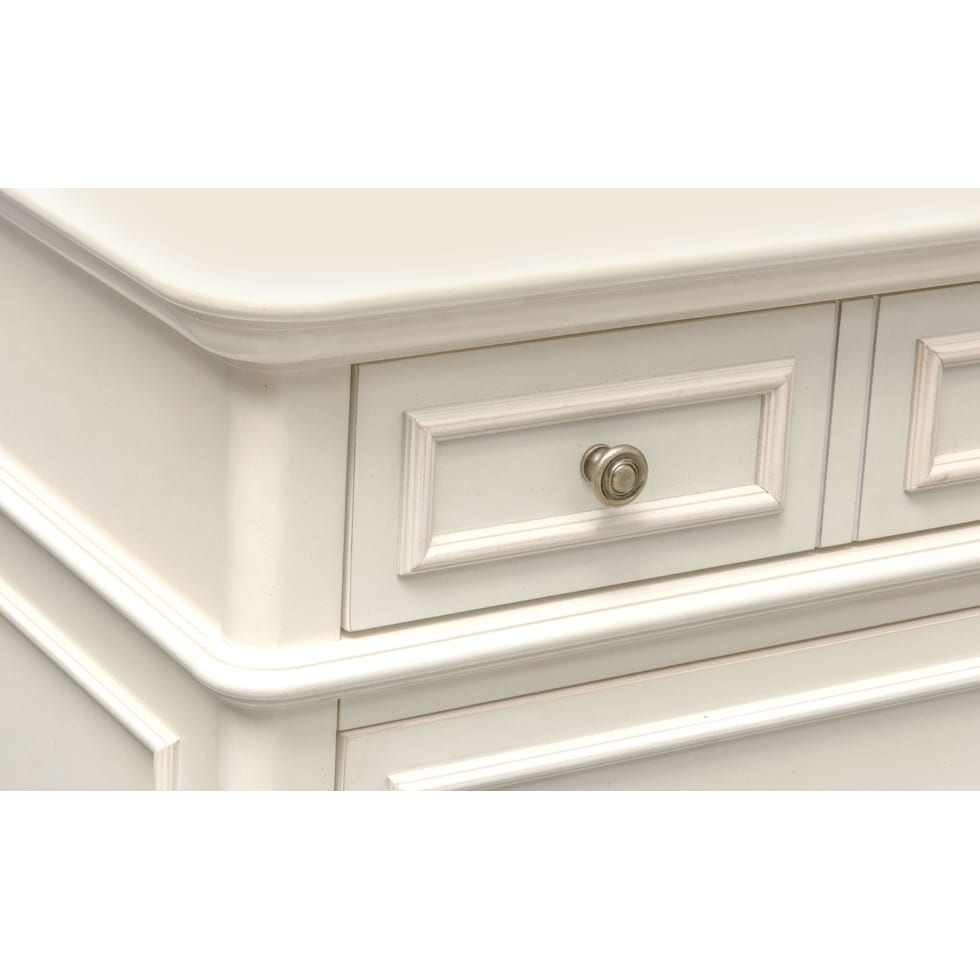 charleston white nightstand   