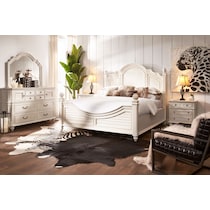 charleston white nightstand   
