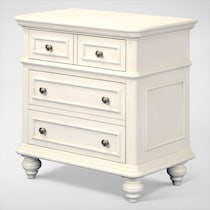 charleston white nightstand   