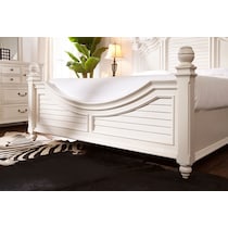 charleston white queen bed   