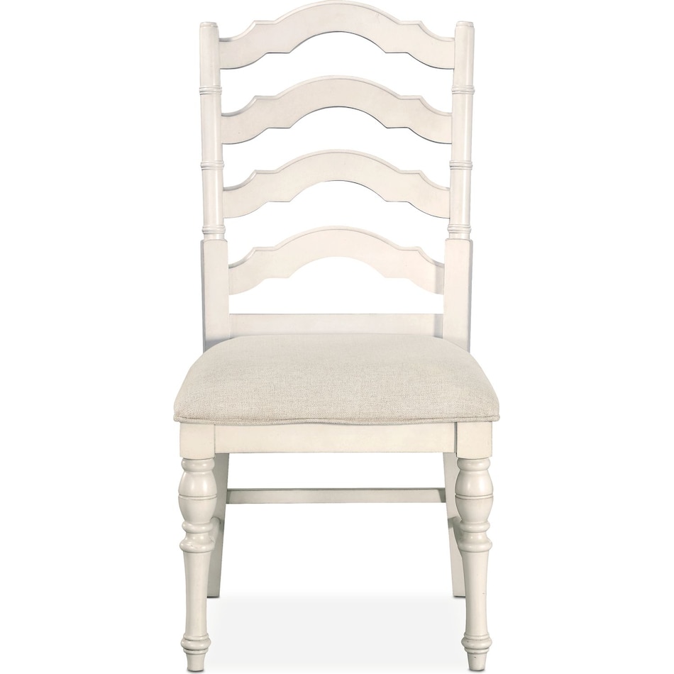 charleston white side chair   