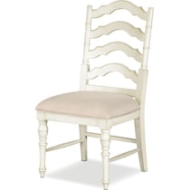 charleston white side chair   