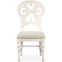 charleston white side chair   