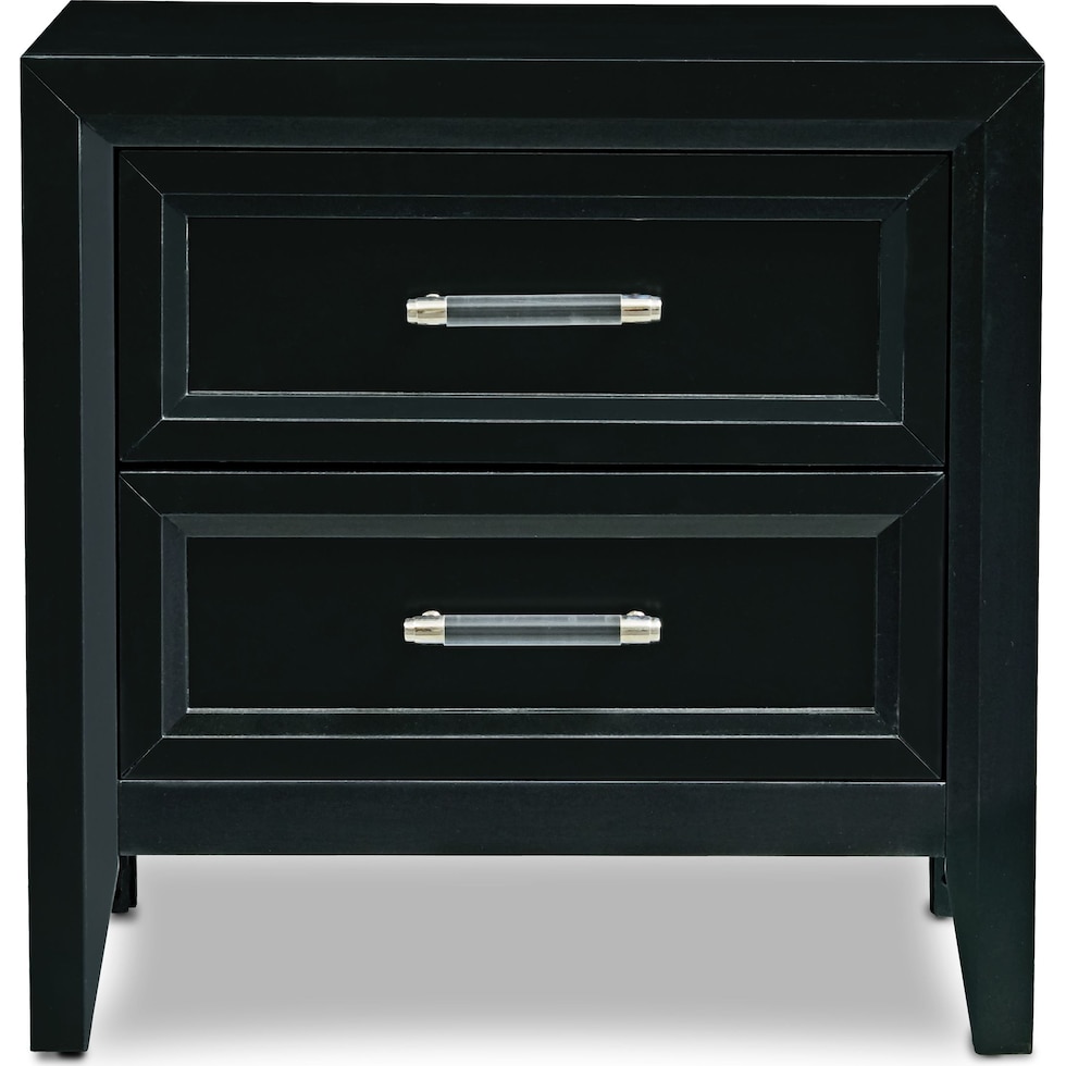 charlie black nightstand   