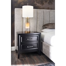 charlie black nightstand   