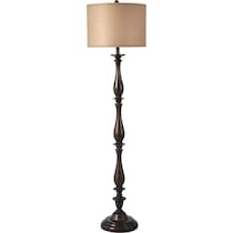 charlton dark brown floor lamp   