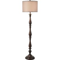 charlton dark brown floor lamp   