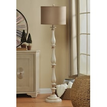 charlton white floor lamp   