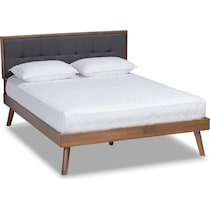 charmaine gray full upholstered bed   