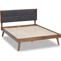 charmaine gray full upholstered bed   