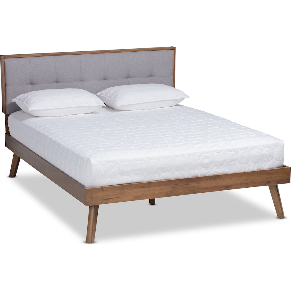 charmaine gray queen bed   