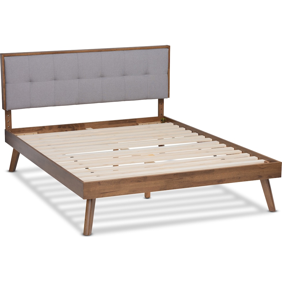 charmaine gray queen bed   