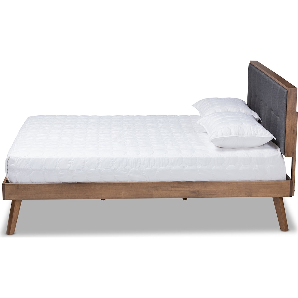 charmaine gray queen bed   