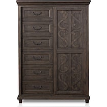 charthouse bedroom dark brown chest   