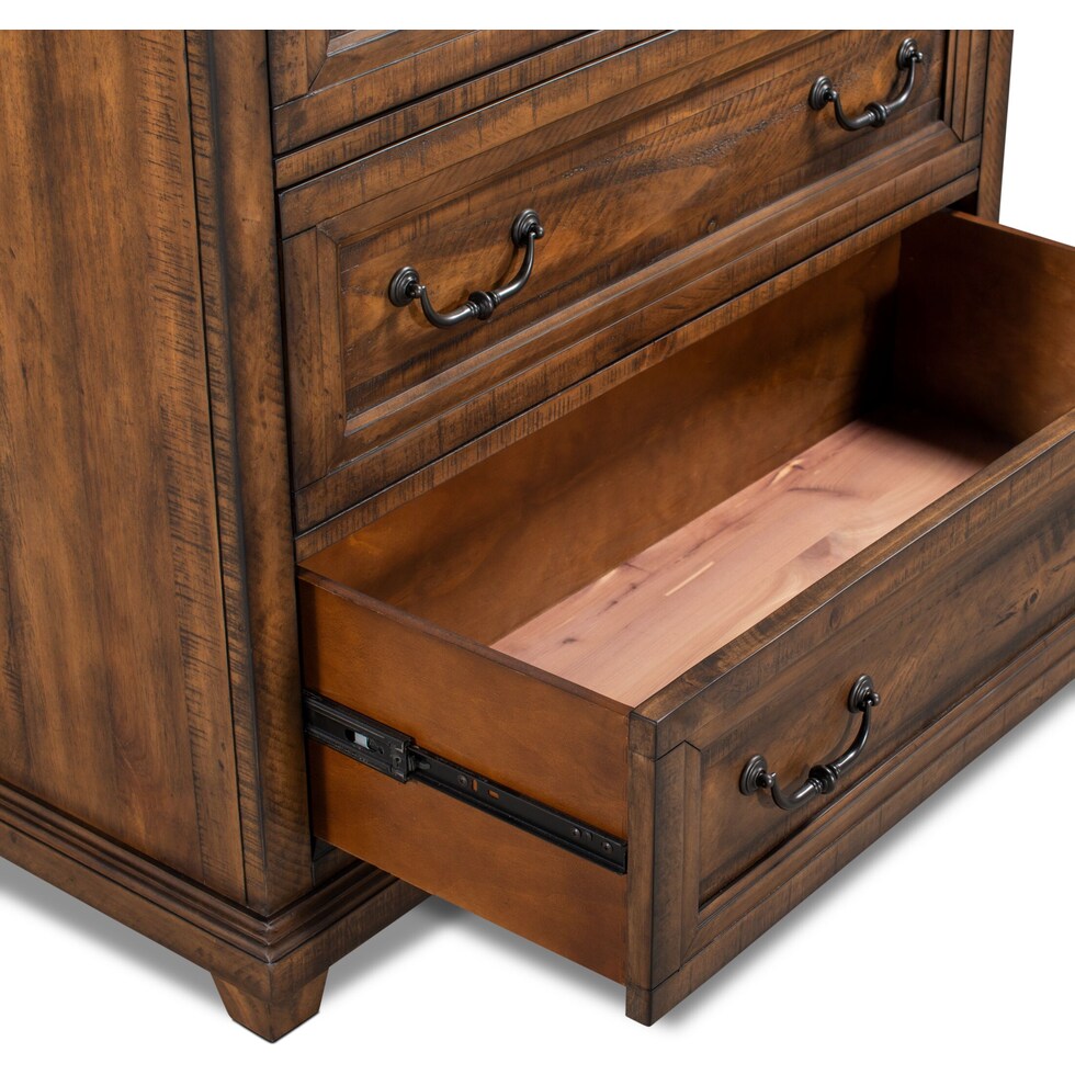 charthouse bedroom light brown chest   