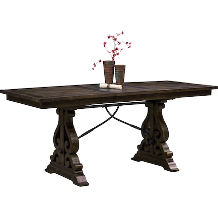 Charthouse Counter-Height Extendable Dining Table - Charcoal
