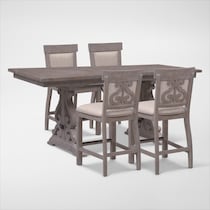 charthouse counter height gray  pc counter height dining room   