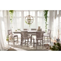 charthouse counter height gray  pc counter height dining room   