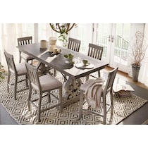 charthouse counter height gray counter height dining table   
