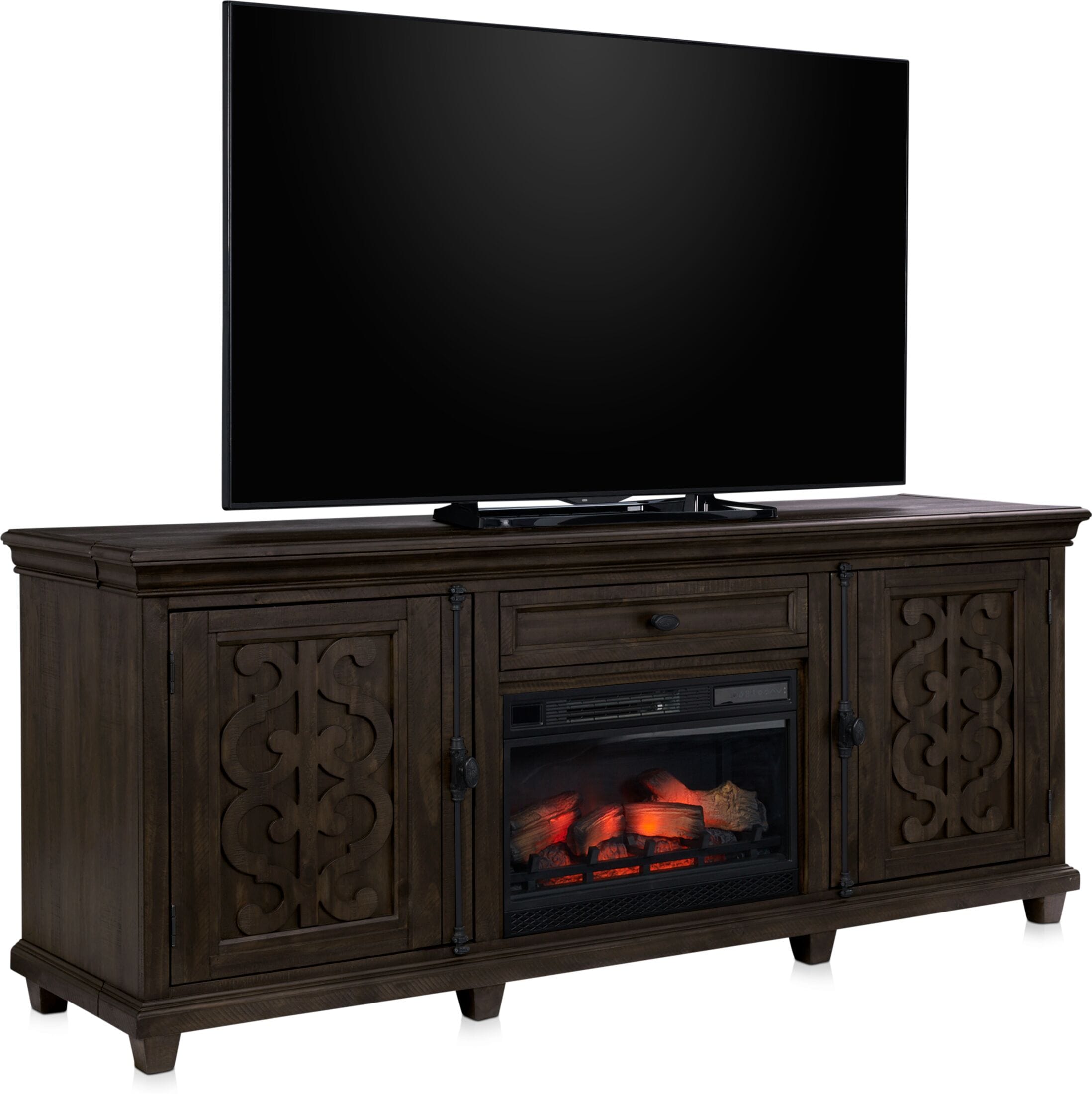 Hybrid tv deals stand for fireplace