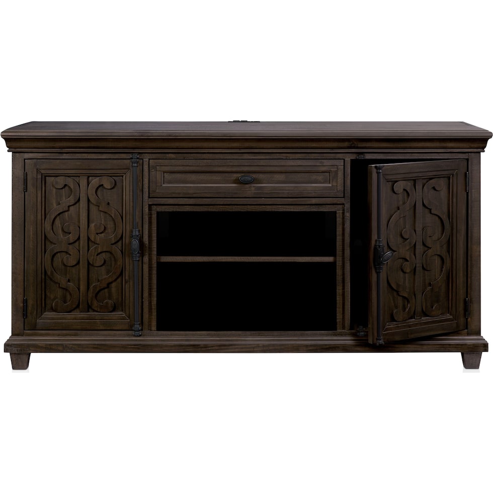 charthouse entertainment dark brown tv stand   