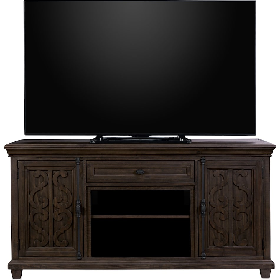 charthouse entertainment dark brown tv stand   