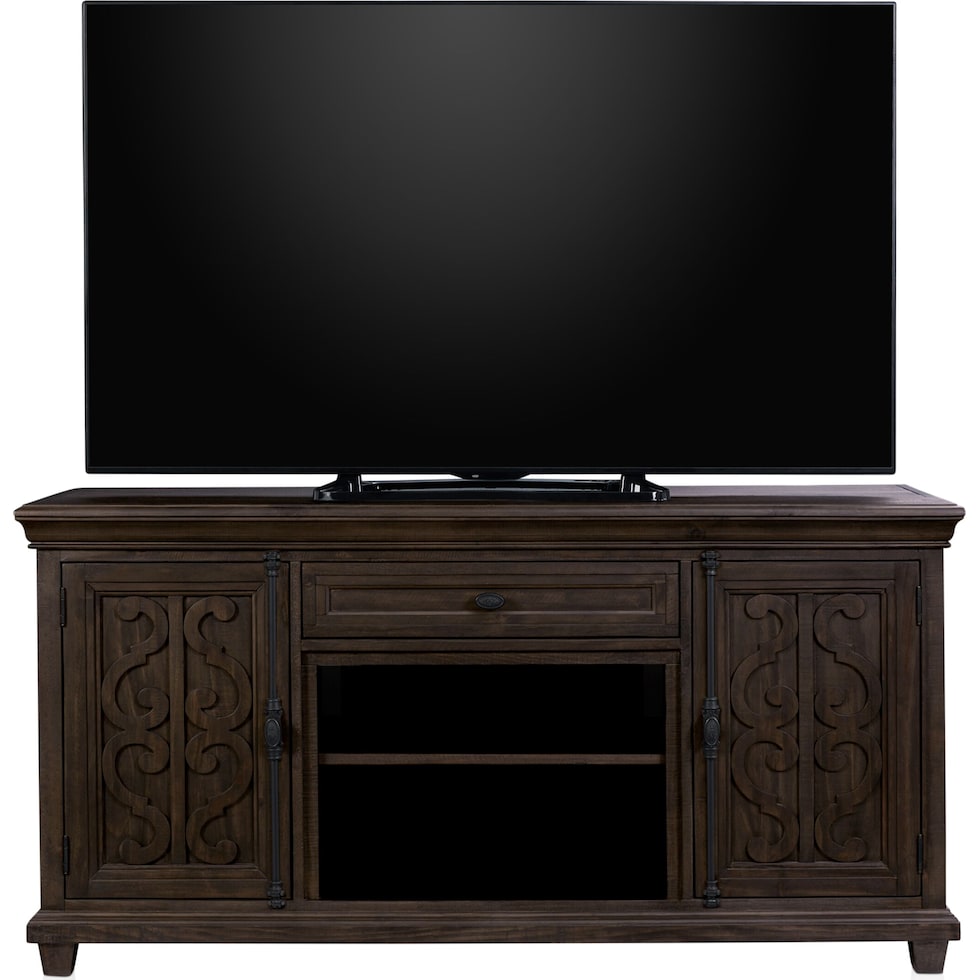 charthouse entertainment dark brown tv stand   