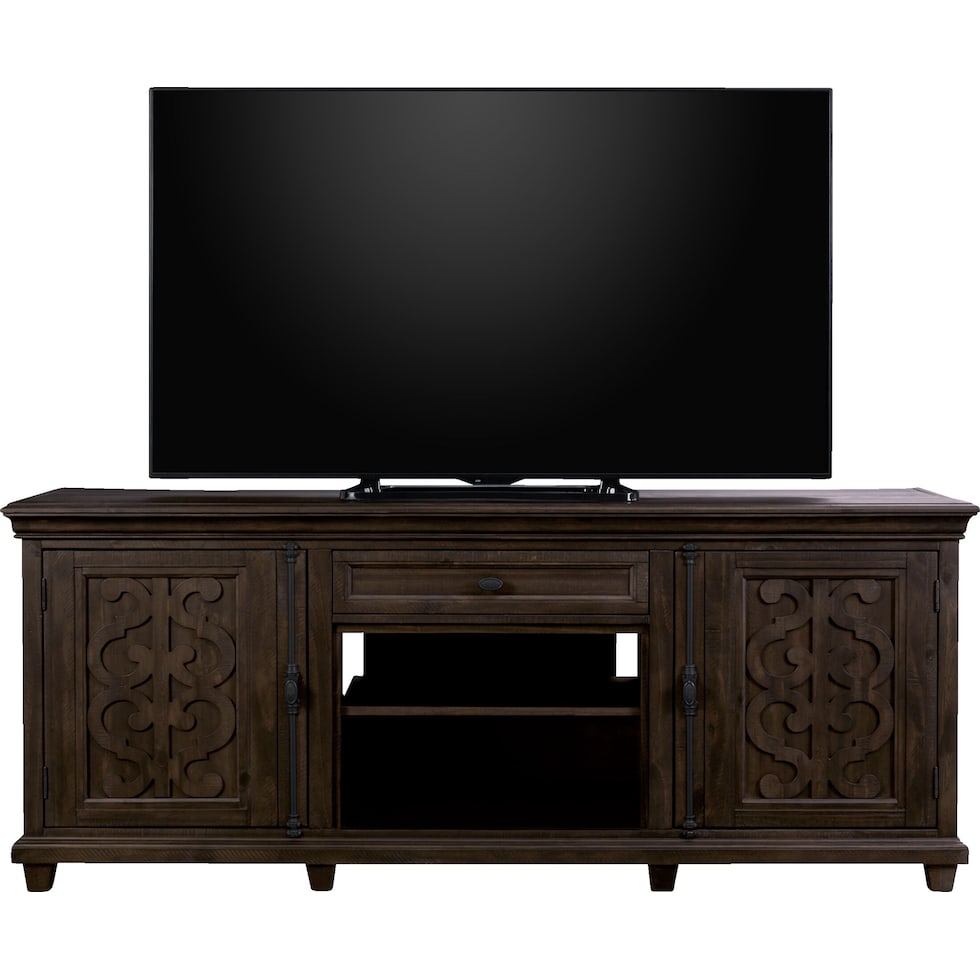 charthouse entertainment dark brown tv stand   