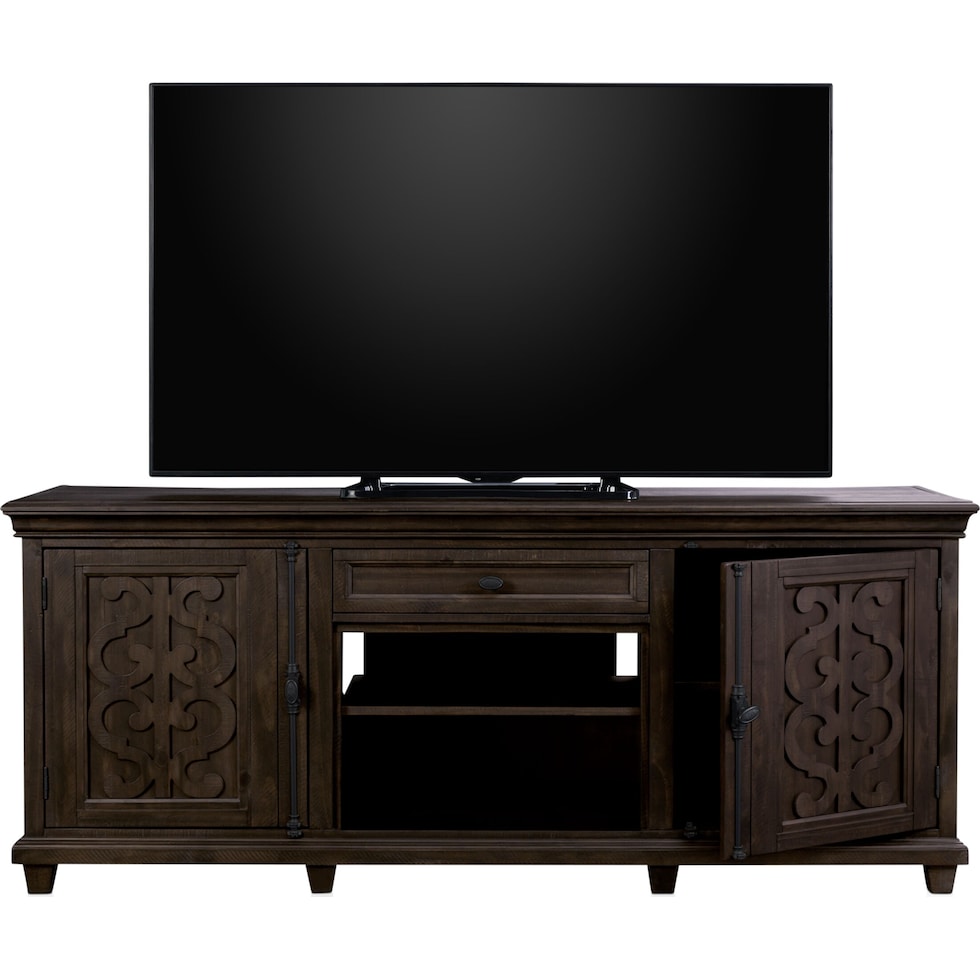 charthouse entertainment dark brown tv stand   