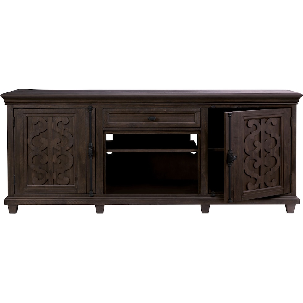 charthouse entertainment dark brown tv stand   