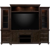 charthouse entertainment gray entertainment wall unit   