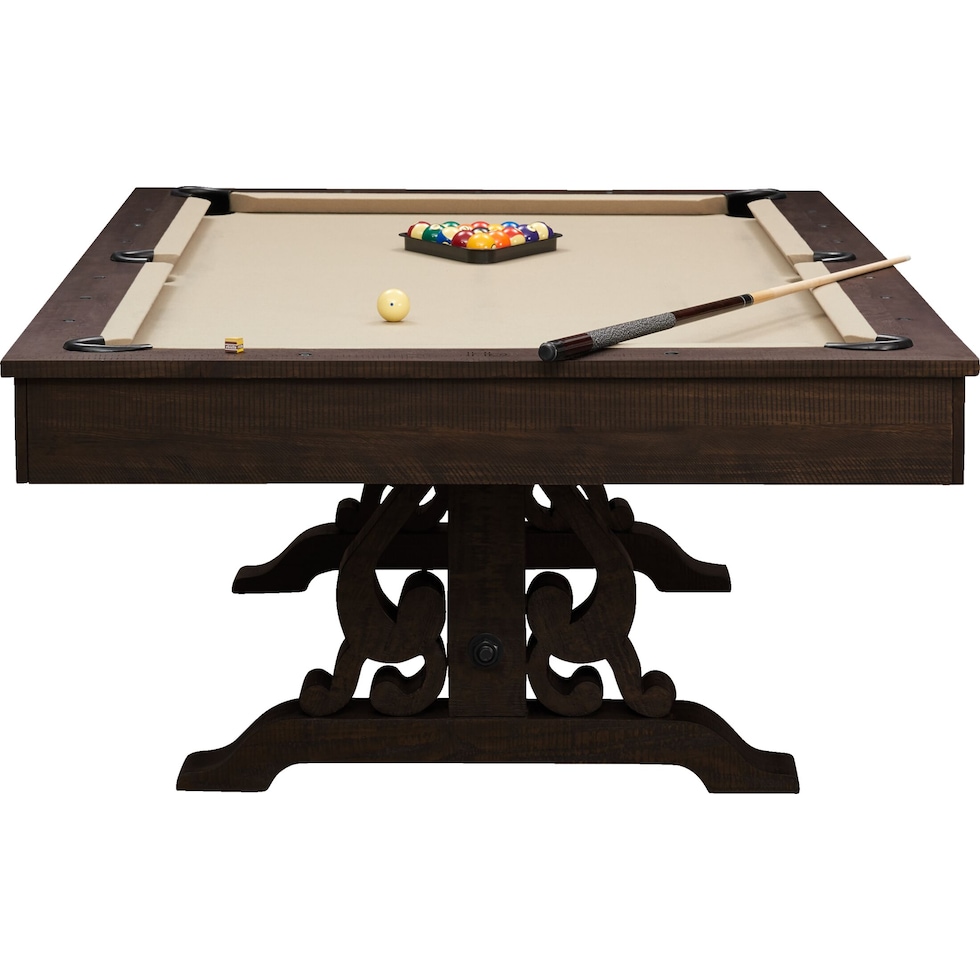 charthouse gaming dark brown gaming table   