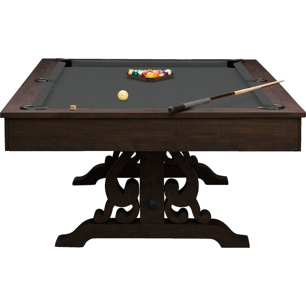 charthouse gaming dark brown gaming table   