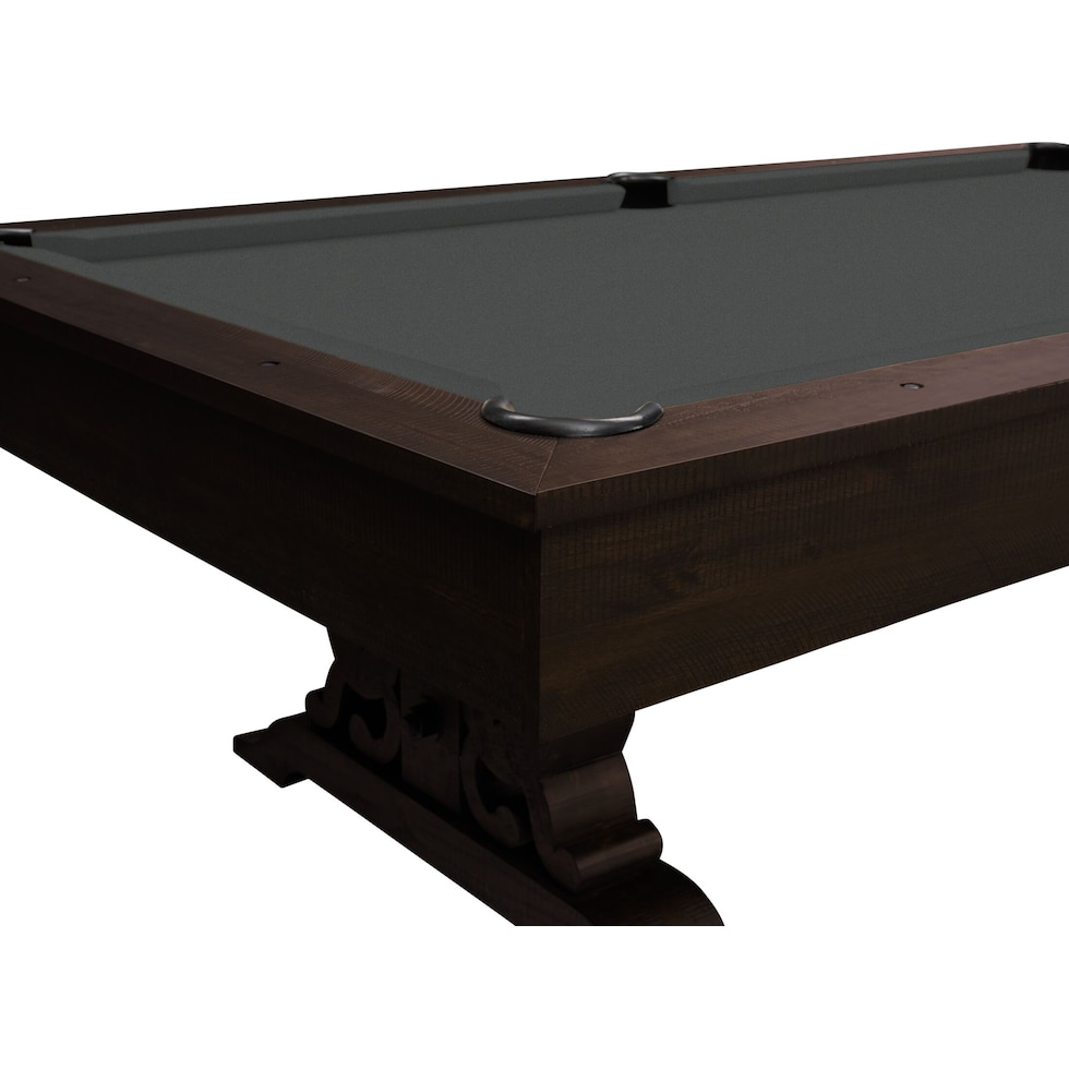 charthouse gaming dark brown gaming table   