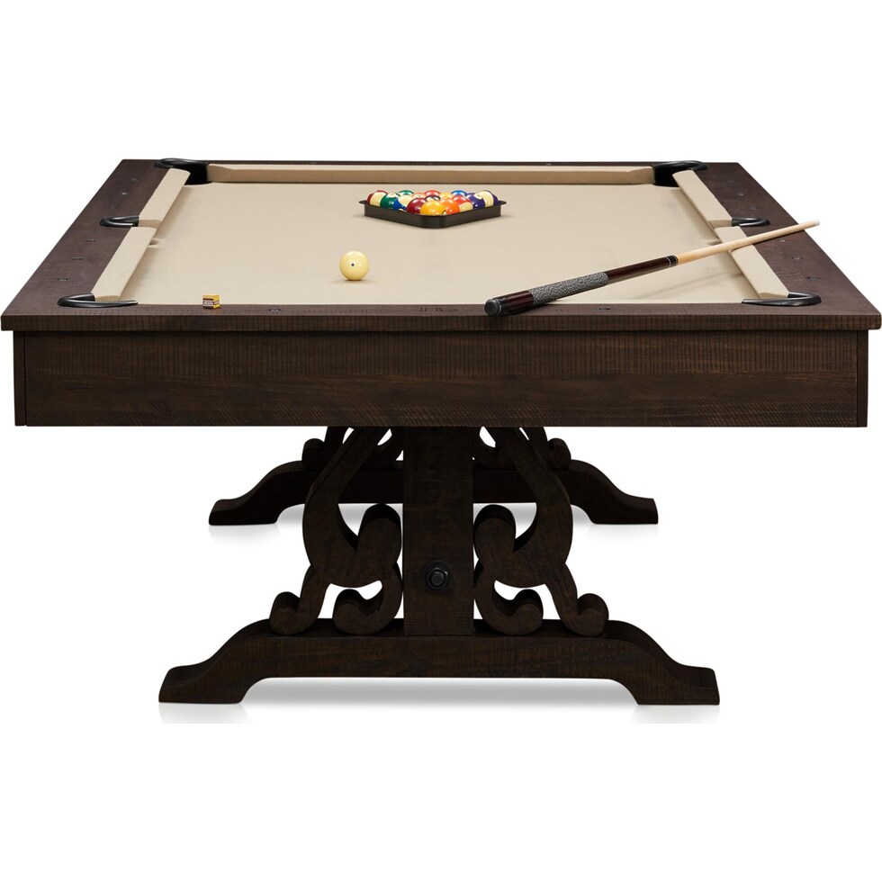 charthouse gaming dark brown gaming table   