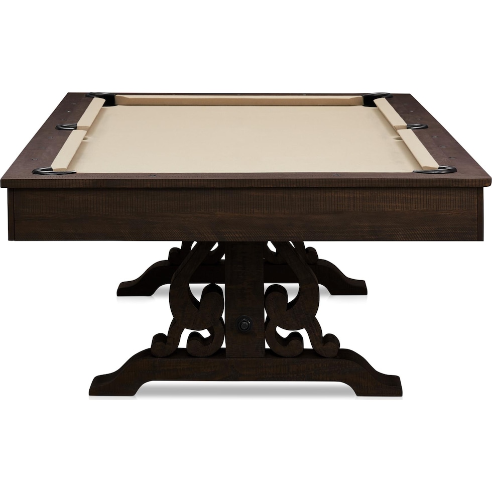 charthouse gaming dark brown gaming table   