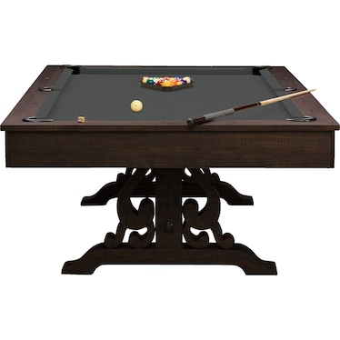 Charthouse Pool Table with Dining Table Top - Charcoal